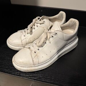 Alexander McQueen White Leather Sneakers